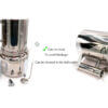 Easy to clean stainless steel distillers